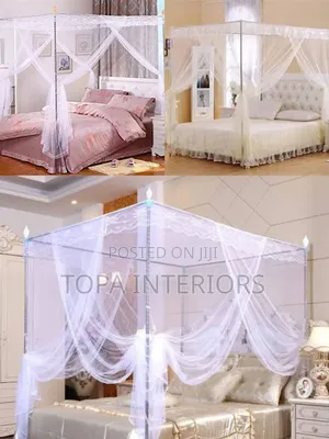 Protective Mesh Curtain Mosquito Nets With Four Stands
