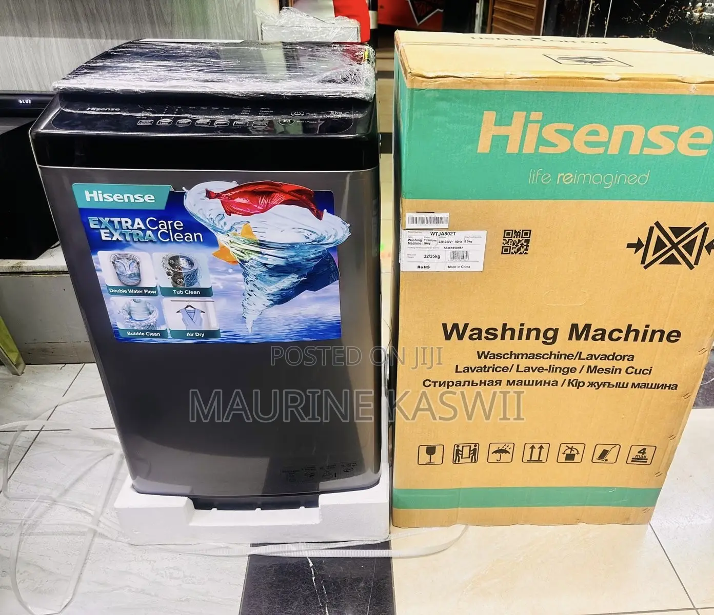 Hisense 8kg Automatic Machine Top Load