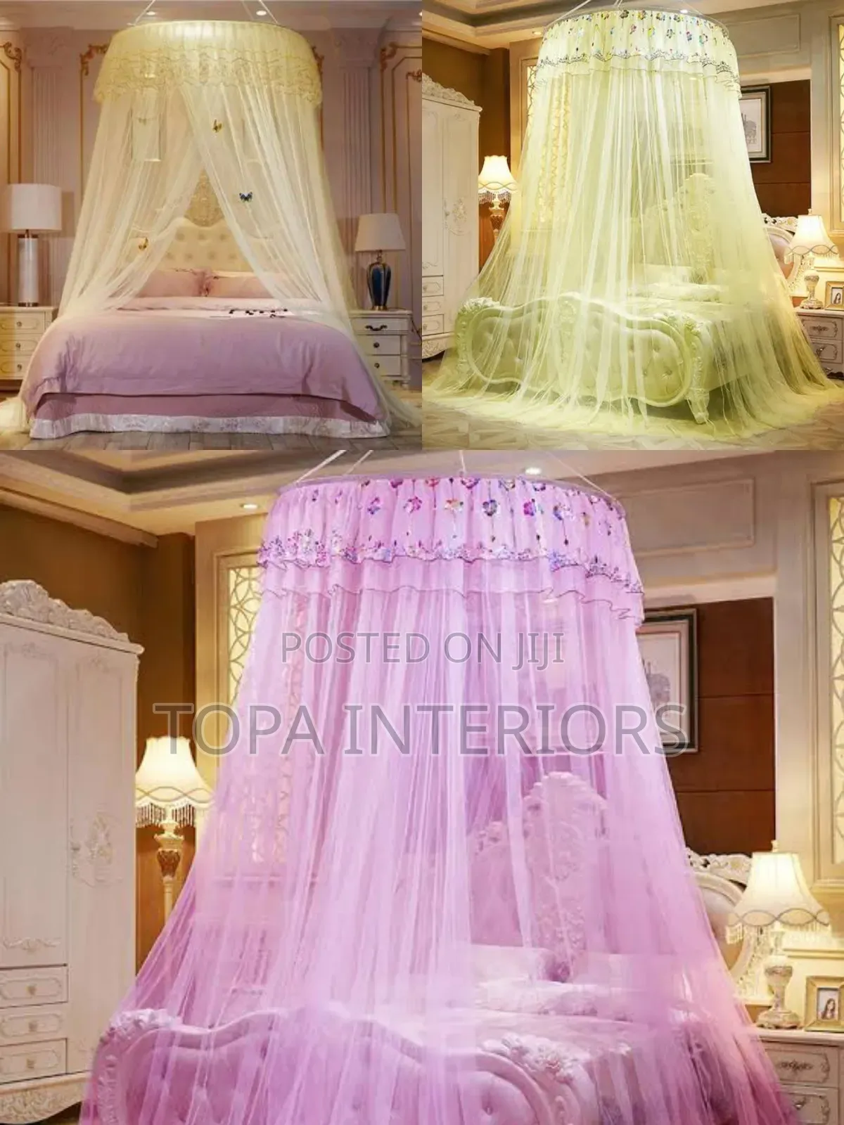 Circular Mesh Mosquito Nets for Home and Air BNB Beds