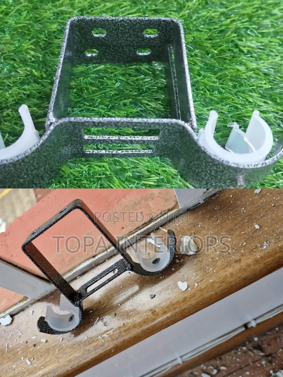 Hidden Ceiling Brackets for Hidden Curtain Rod Mounting