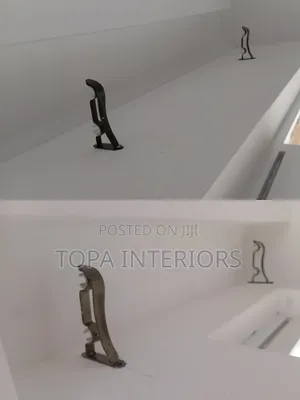Wall Mounted Metallic Double Curtain Pole Wall Brackets