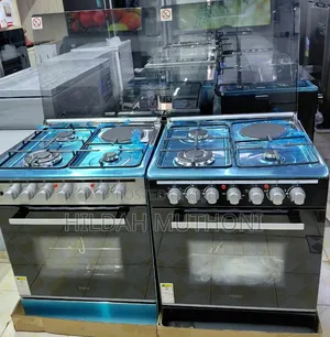 Haier 60×60 3 Gas + 1 Electric Cooker With Wok Burner Gas Sensor