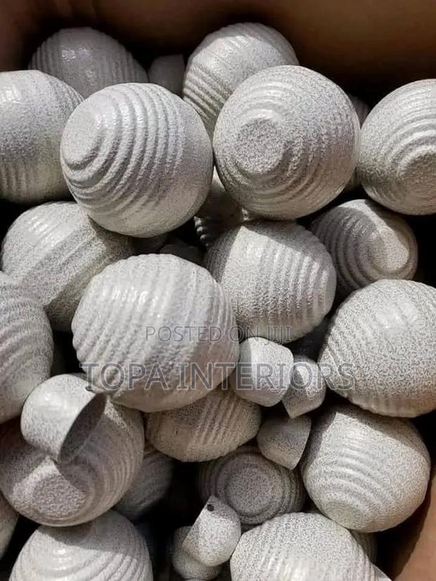 Round Shaped Flowers Curtain Pole Finial Accessories