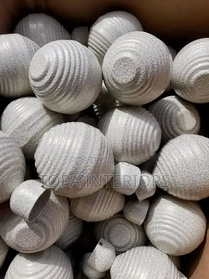 Round Shaped Flowers Curtain Pole Finial Accessories
