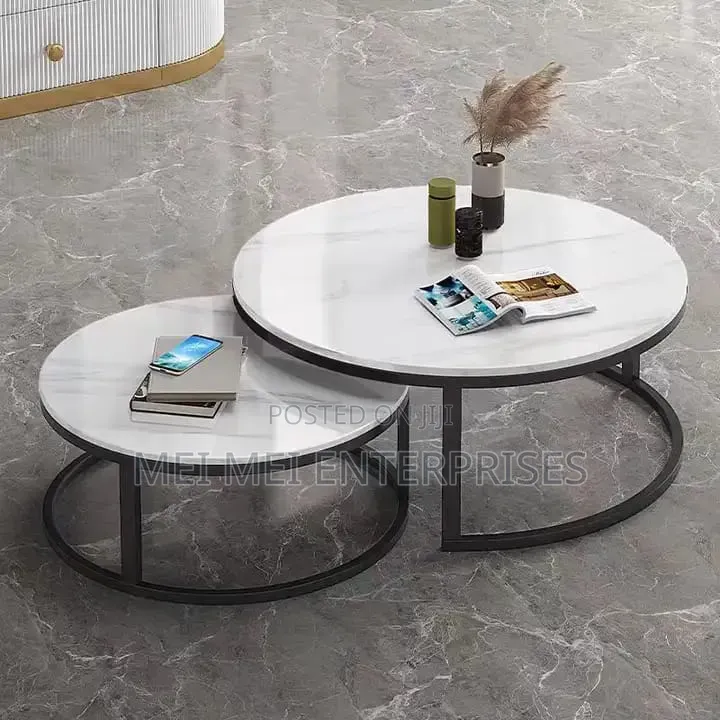 Pure Marble Nesting Table(White)