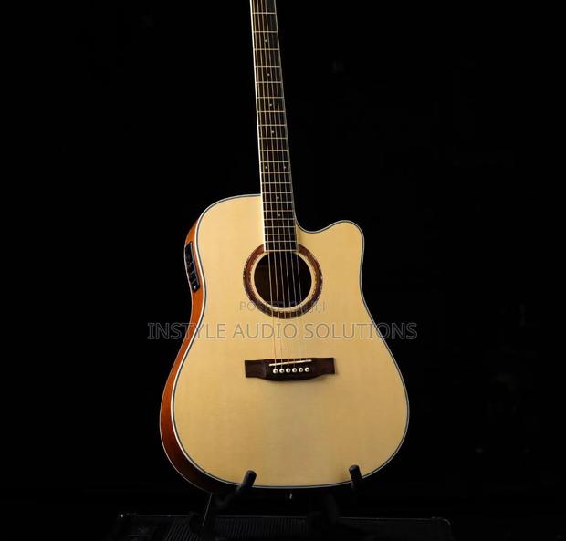 Size 41 Semi Acoustic Stylish Box Guitar - thumbnail 2