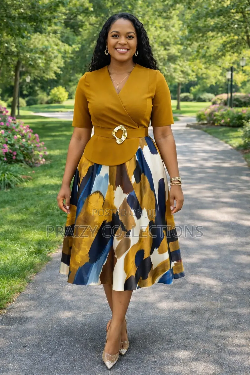 Structured Peplum Style Dress