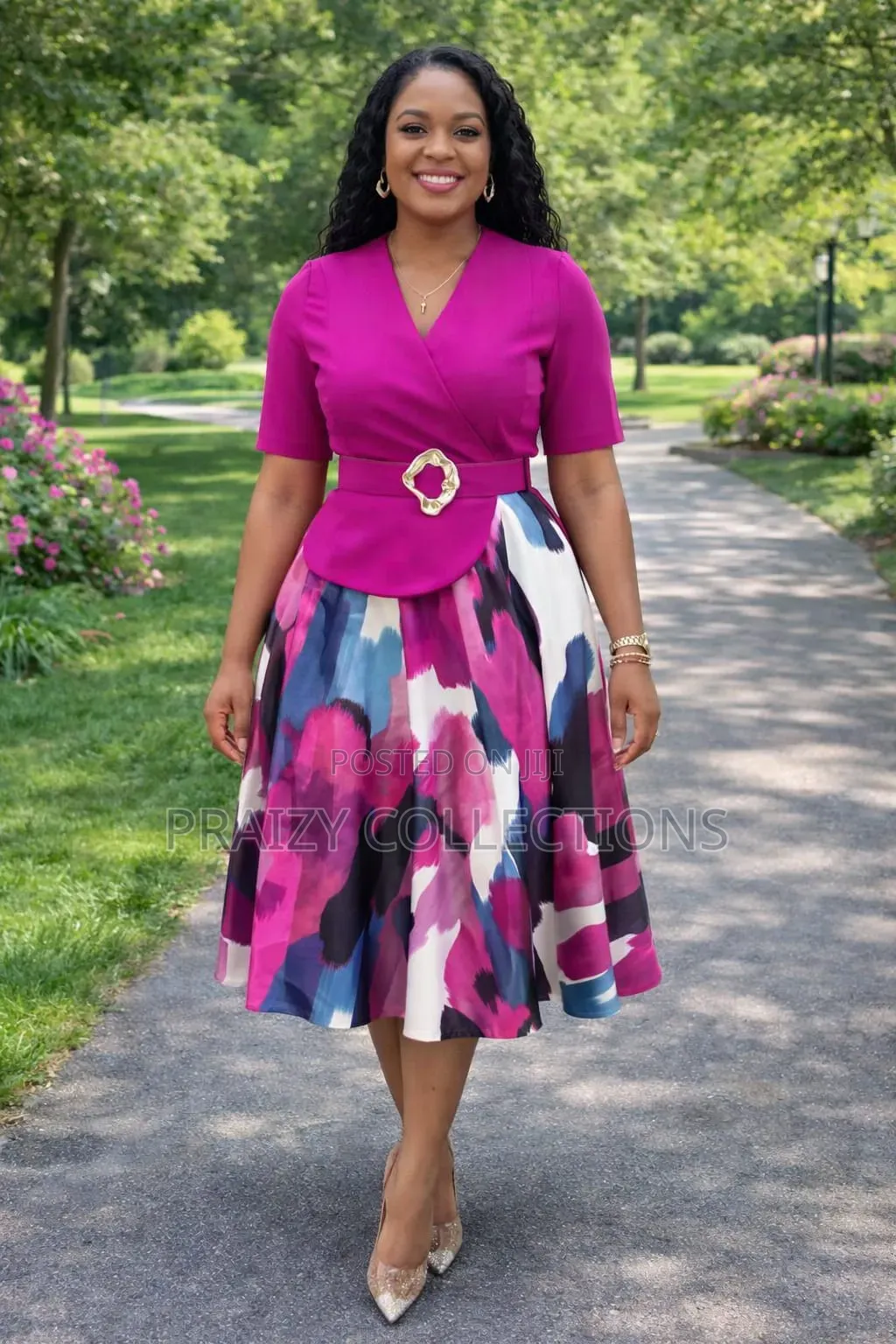 Structured Peplum Style Dress