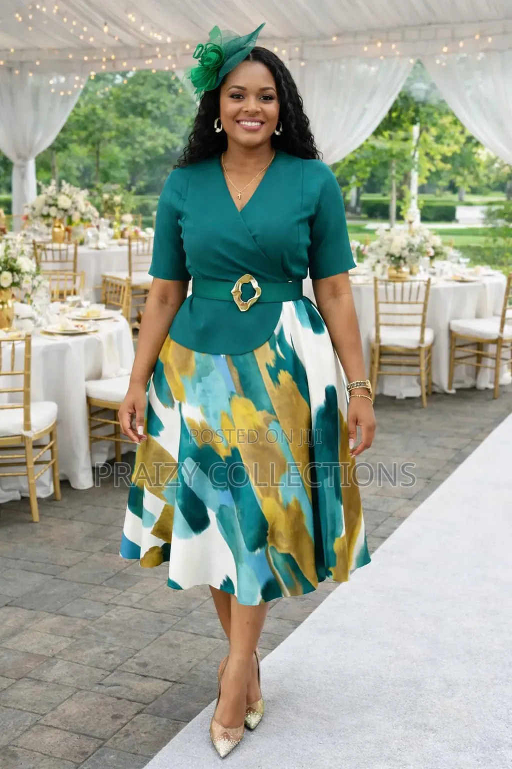 Structured Peplum Style Dress