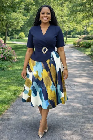 Structured Peplum Style Dress