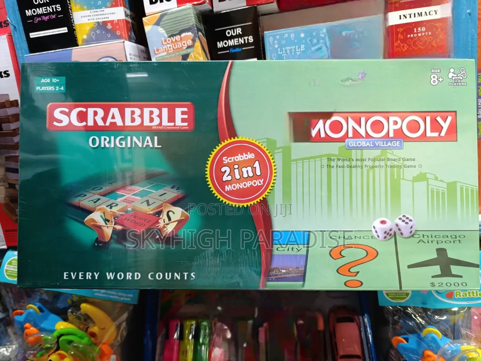 2 in 1 Monopoly Scrabble