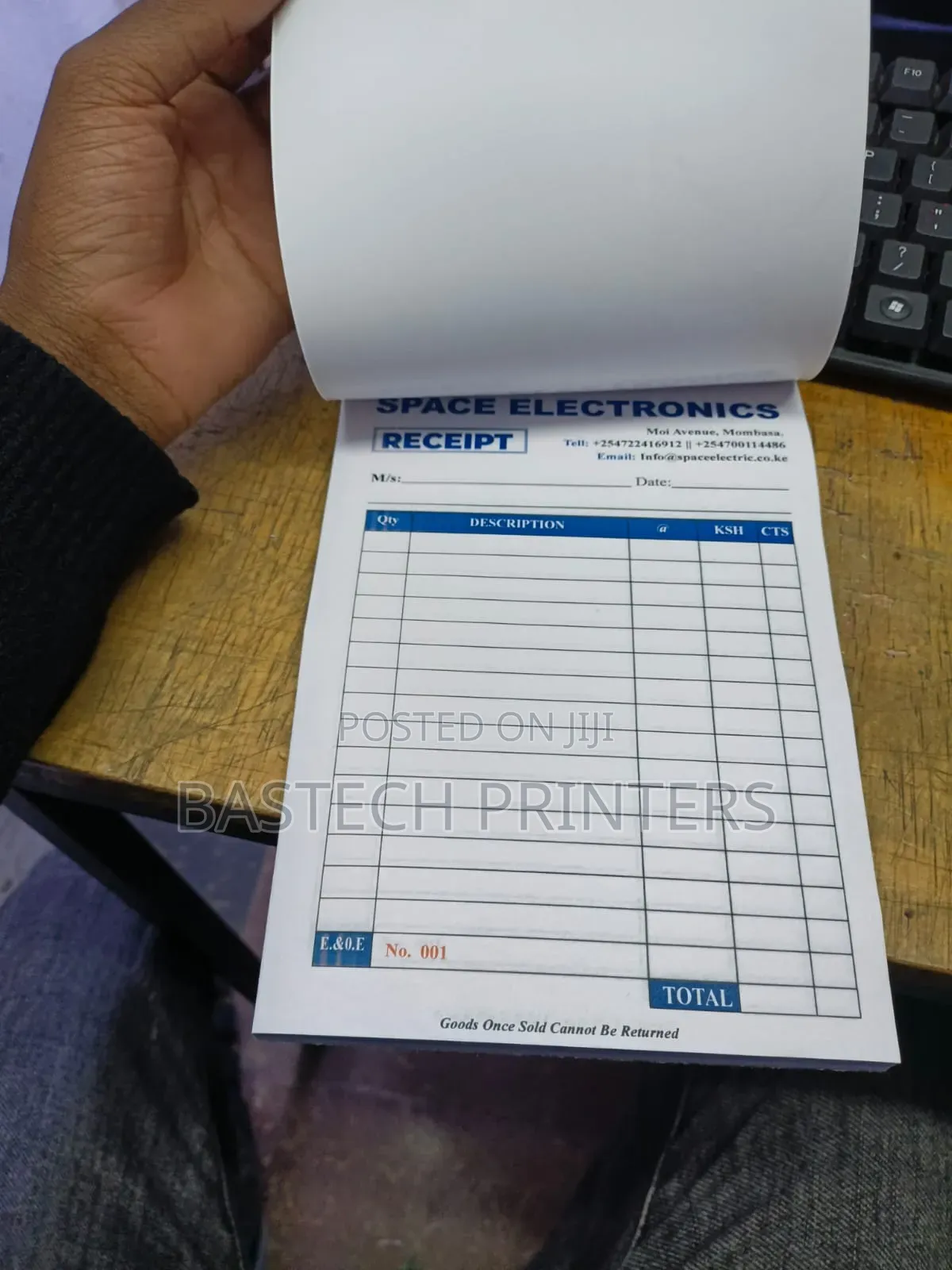 Brand New Receipt Book (Never Used) – Clean Ready for Business