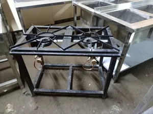 Heavy-Duty Commercial Mild Steel Two-Burner