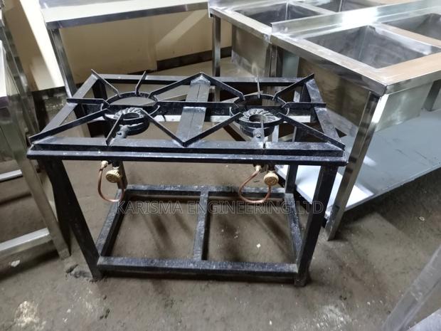 Heavy-Duty Commercial Mild Steel Two-Burner