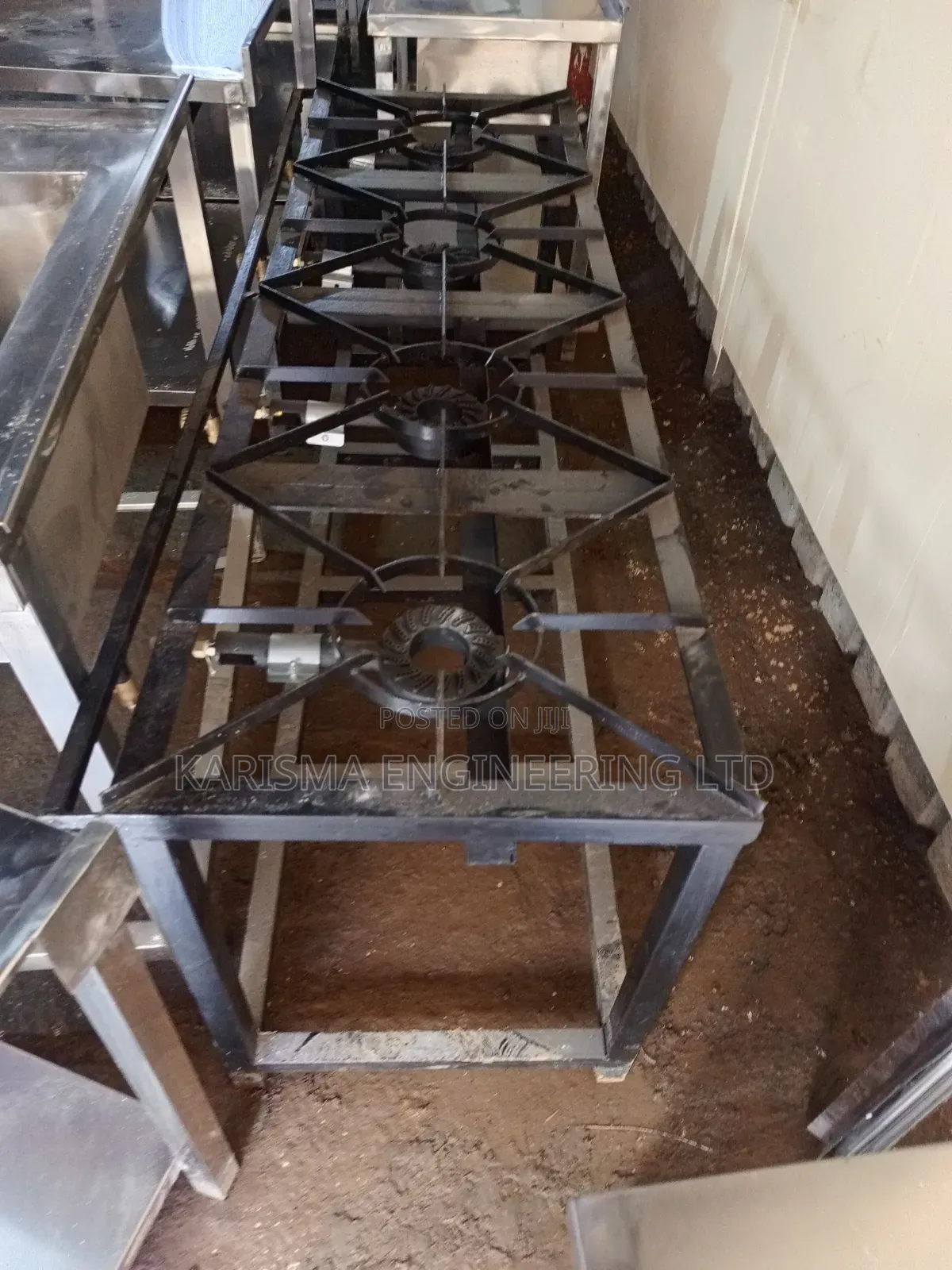 Medium-Pressure Commercial 4-Burner Gas Cooker