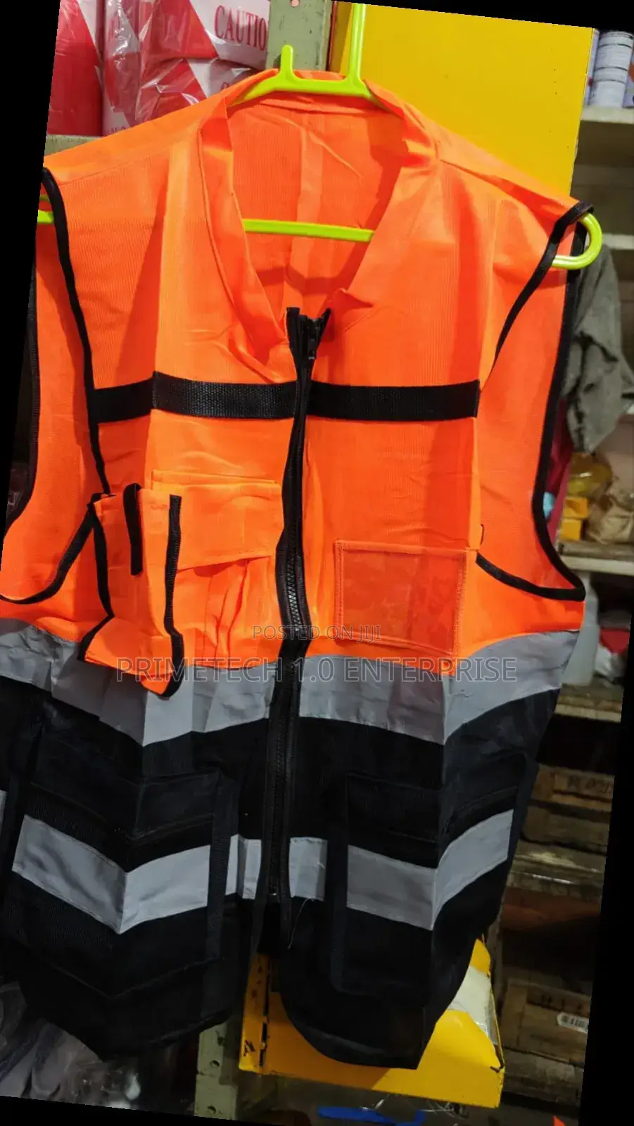 Orange Black Executive Reflective Jacket