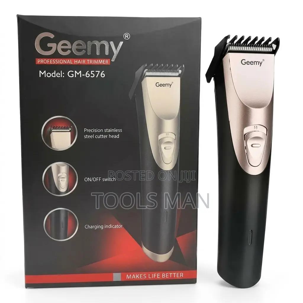 Geemy Gm-6576 Rechargeable Cordless Hair Trimmer/Clipper Shaver