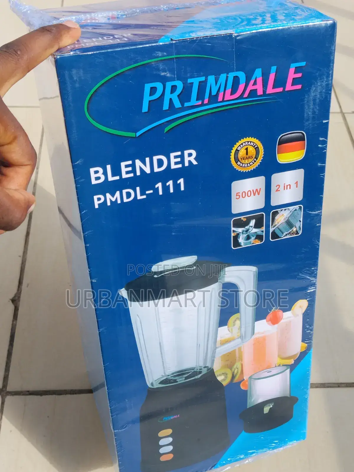 Primdale 2-in-1 Blender 1.6l With Grinder