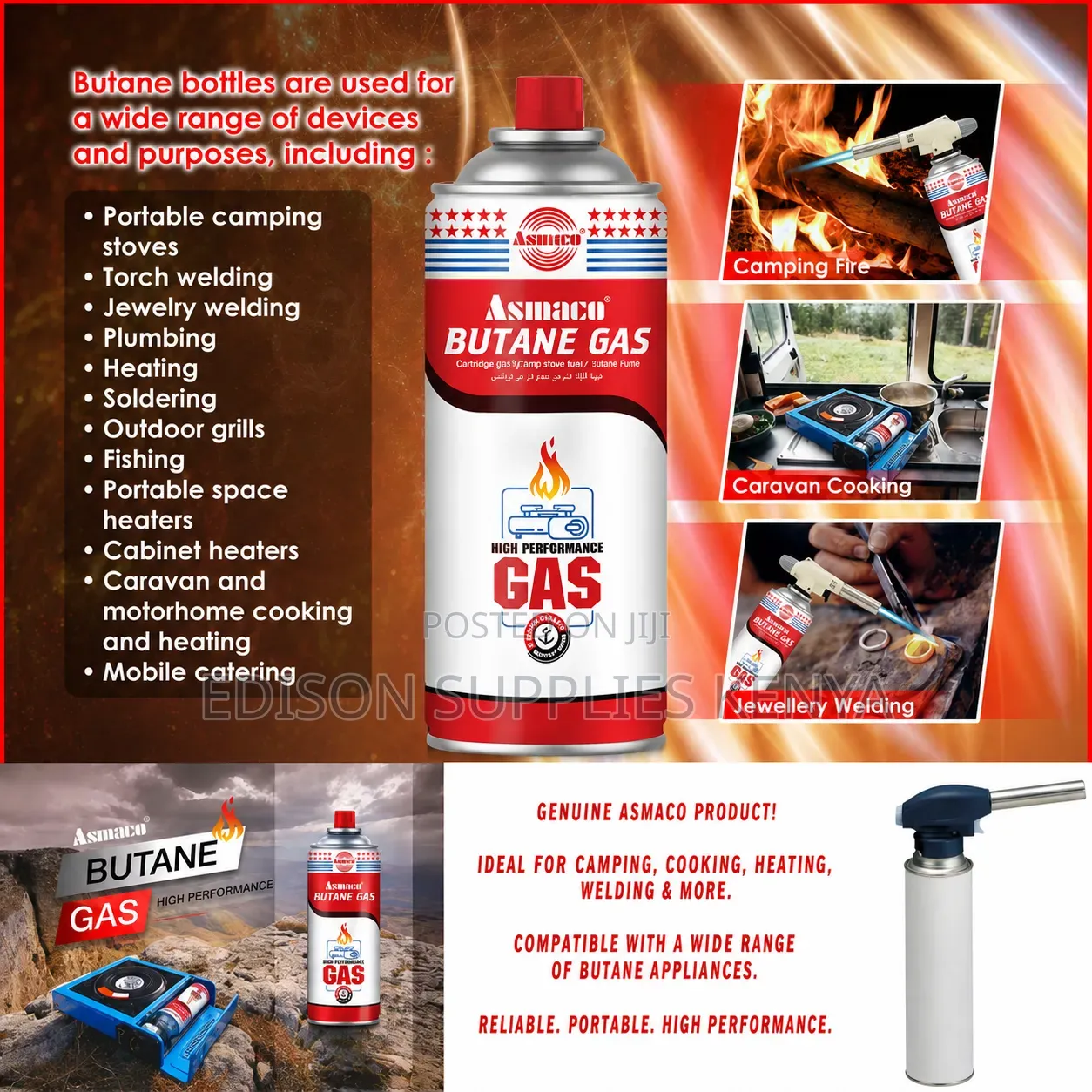 Butane Gas Canister 227g/395ml Flame Torch Can Fire Butane Gas Refill