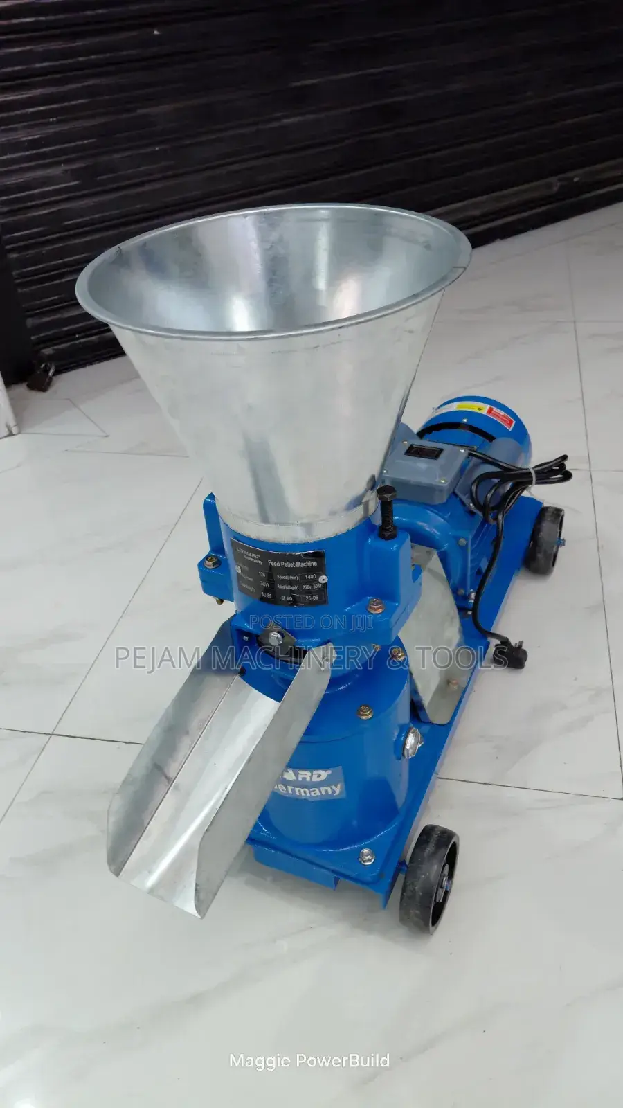 Lenhard Germany 5hp Electric Feed Pelletizer Machine 180kgs/200kgs Hr