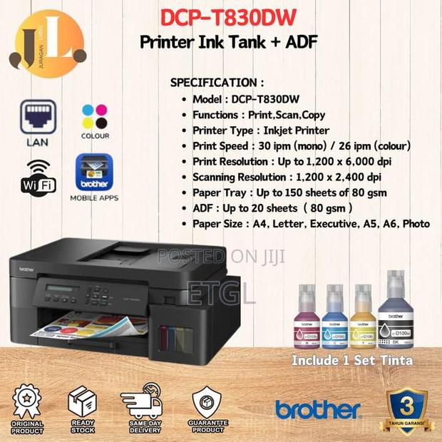 DCP-T830dw Ink Tank Printer.
