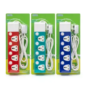 Caston 4-Way Power Extension Socket - 3m Heavy Duty Strip Cable