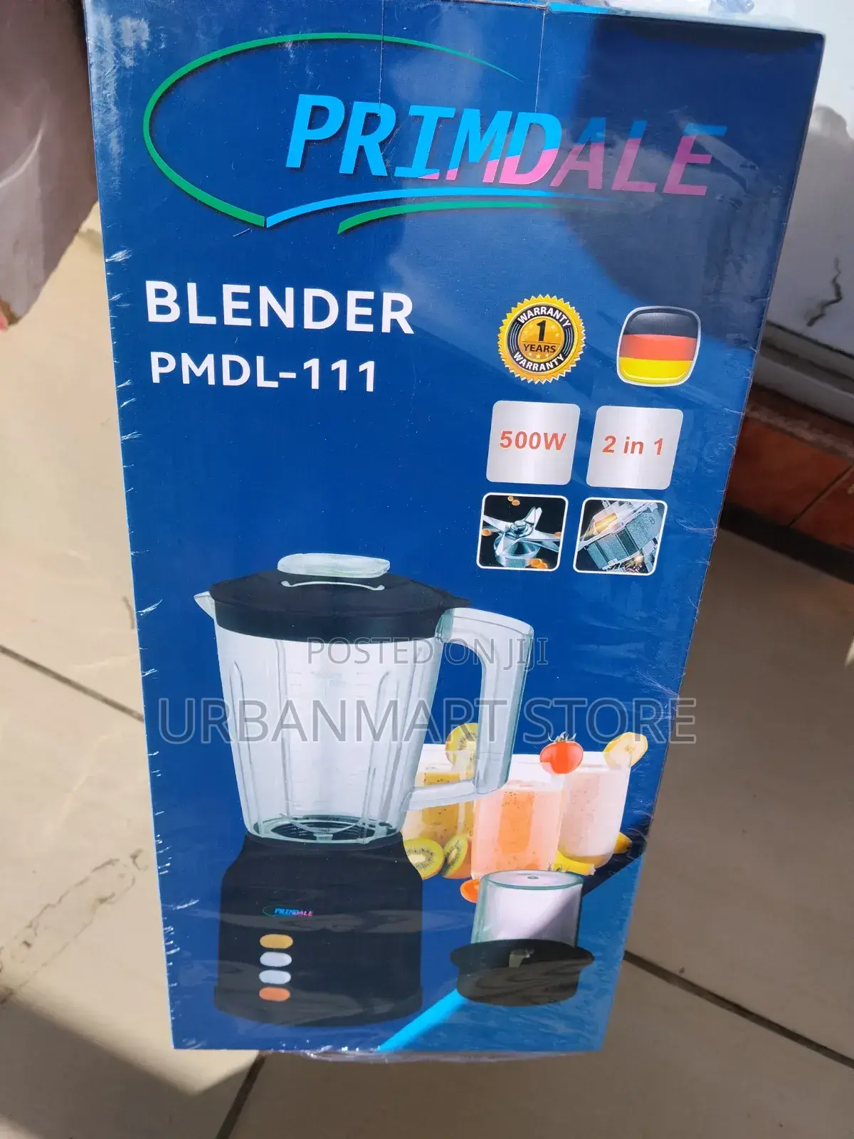 Primdale 2-in-1 Blender 1.6l With Grinder