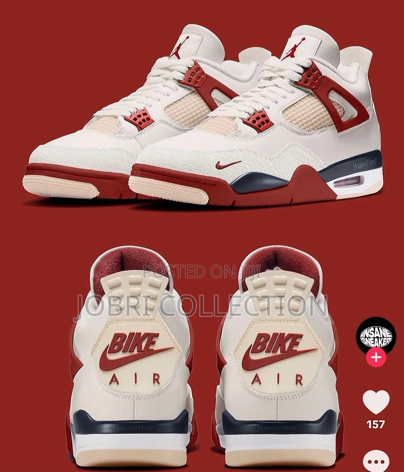 Nigel Sylvester X Air Jordan 4 “Brick by Brick “ Sneakers