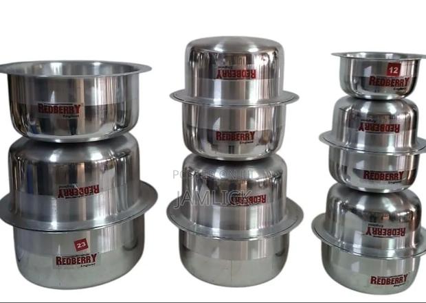 12pcs Redberry Premium Aluminium Sufuria Set - Bb