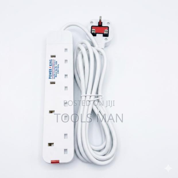 Power King 4-Way Heavy Duty Extension Pk-1004 -3m Long Cable 13a Strip