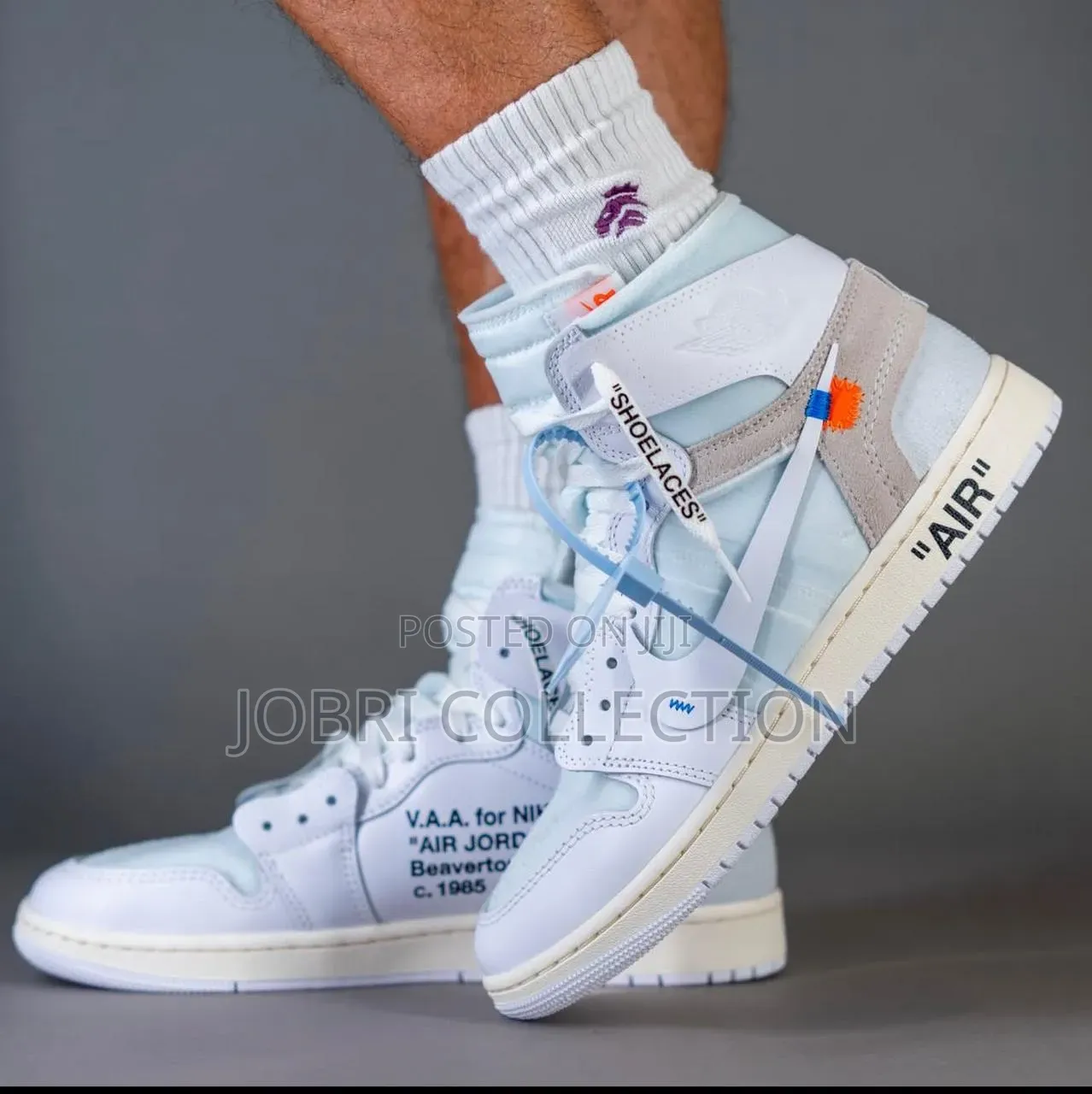 Air Jordan 1 Retro Og “ Off White Alaska “ Sneakers