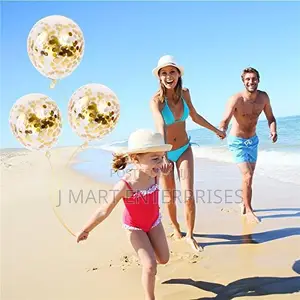 Gold Confetti Balloons 20 Pieces, 12 Inches Party