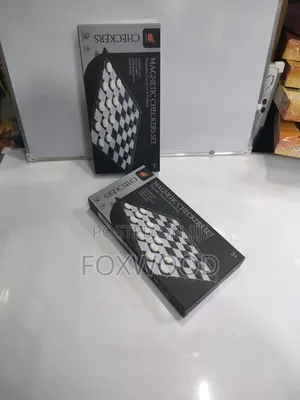 Magnetic Checkers Set.