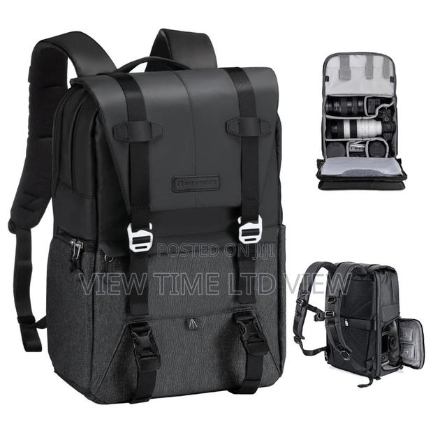 K F Backpack Urban Wander Black Grey