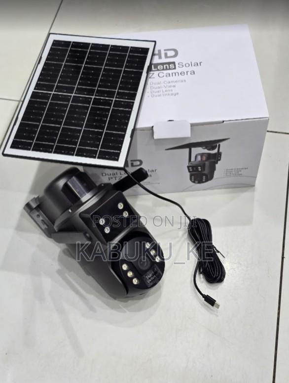 Ubox Dual Lens Solar Camera 6mp - Full Outdoor Wifi Camera