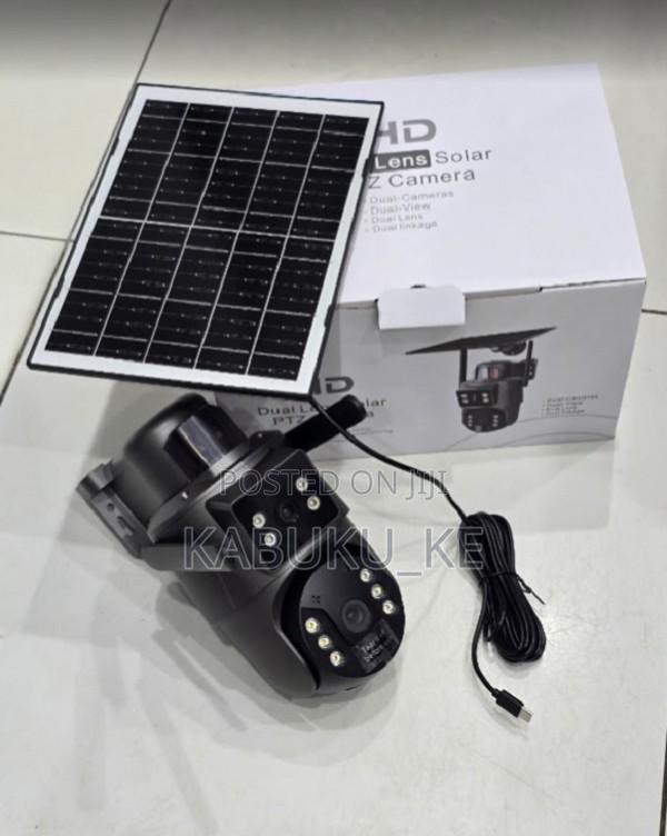 Solar PTZ Wifi Camera - Dual Lens Remote Security Device Ubox Camera
