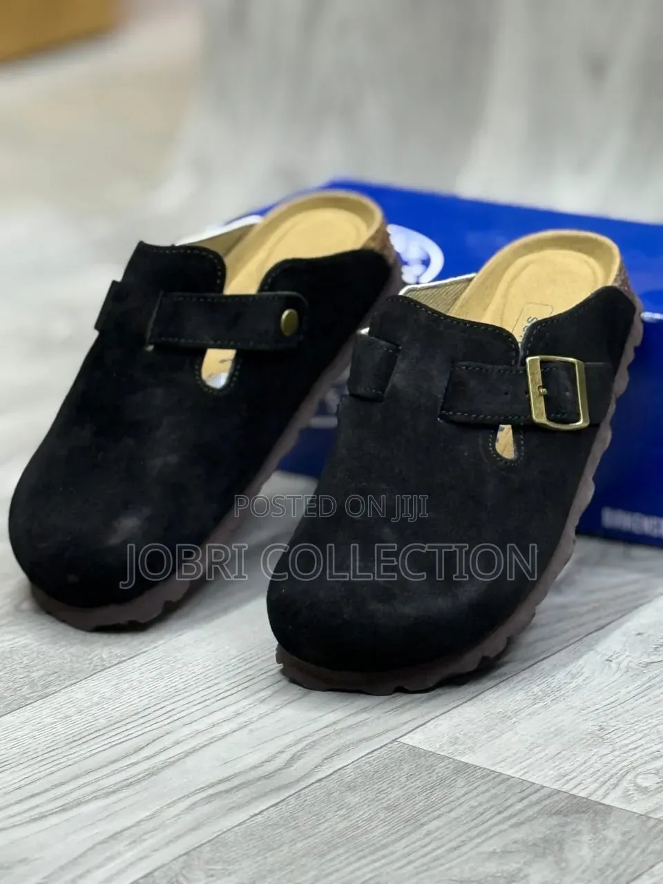 Black Suede Clogs