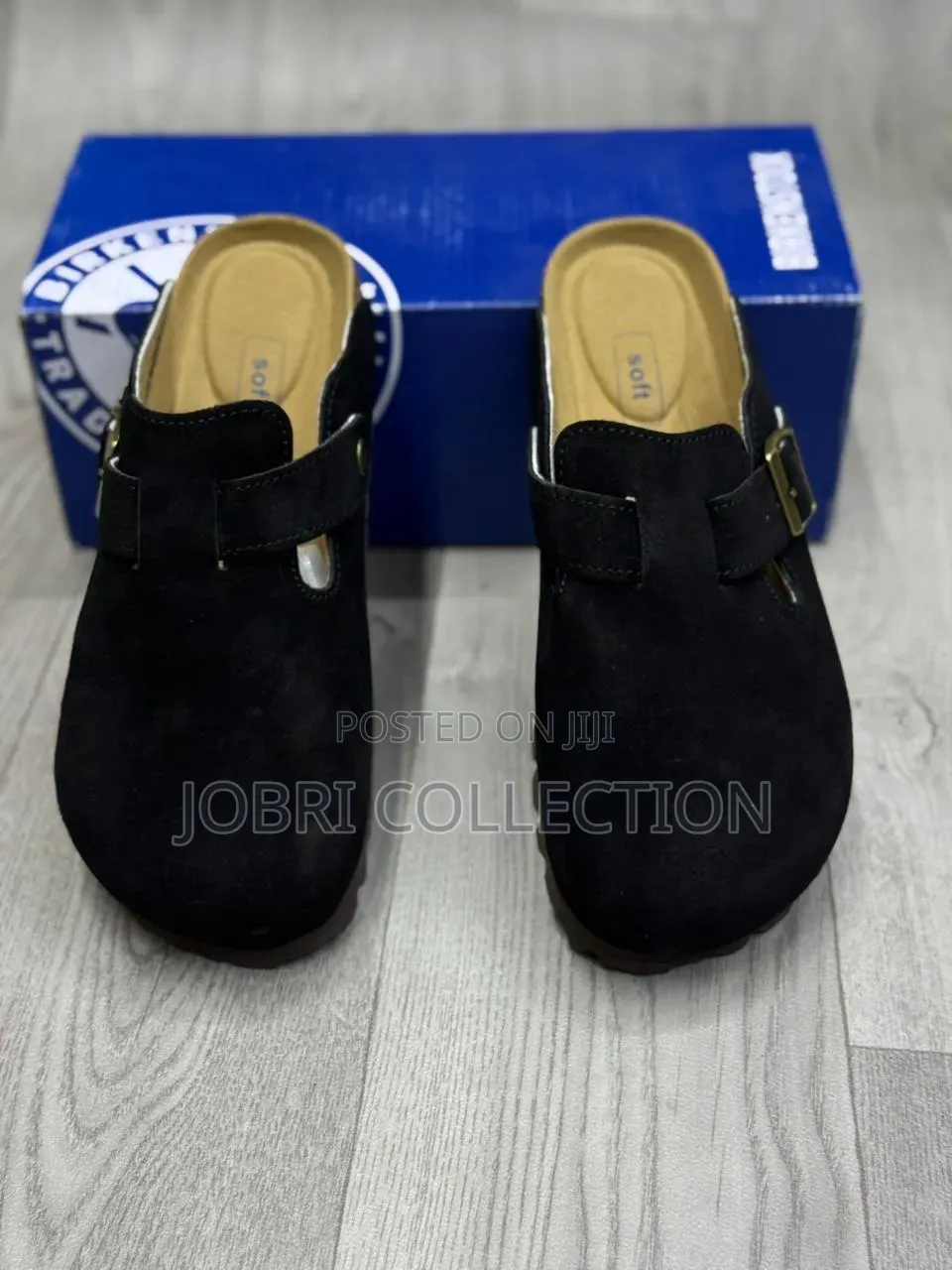 Black Suede Clogs