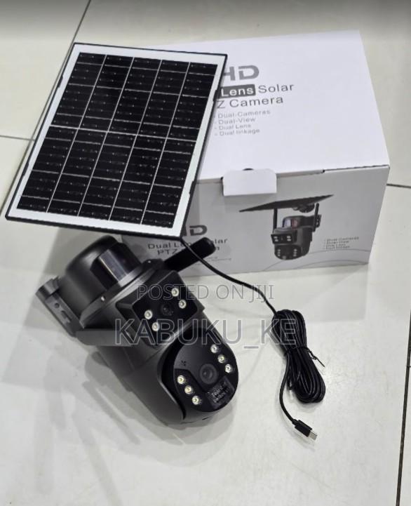Ubox Dual Lens Solar CCTV Security Camera – Wifi
