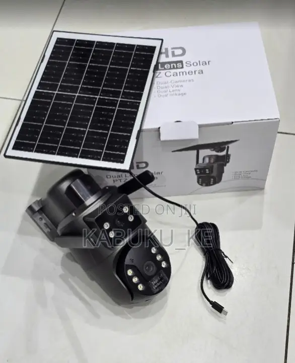 Ubox Dual Lens Solar CCTV Security Camera – Wifi