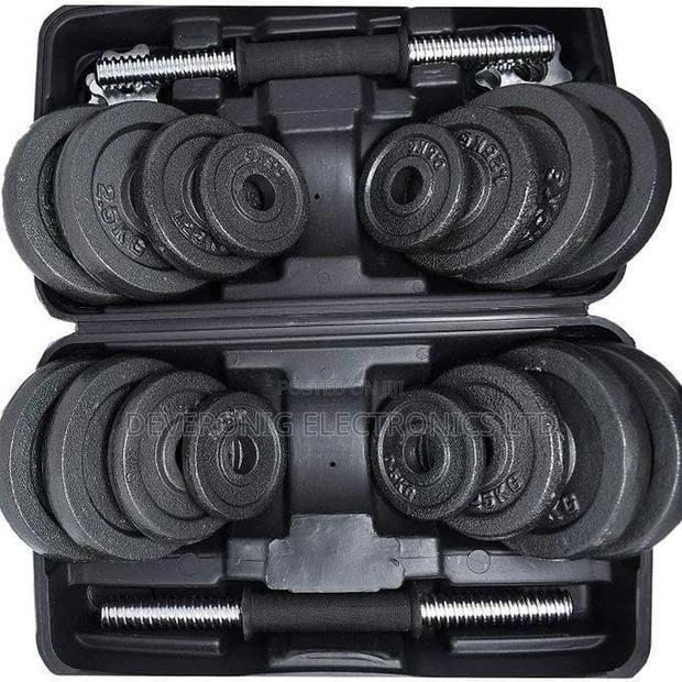 30kg Adjustable Dumbell Barbell Weight Set