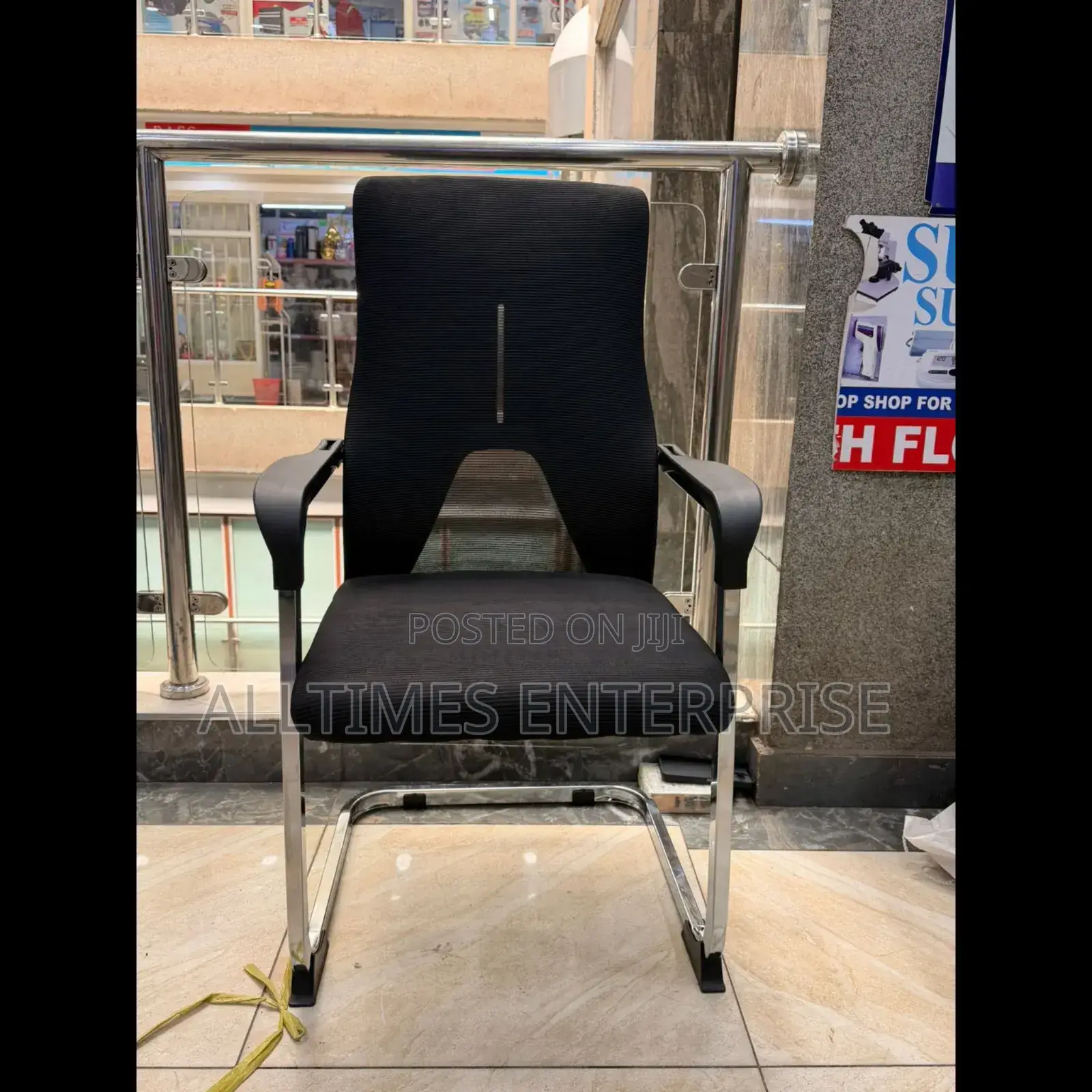*Mesh Non -Rolling Guests Office Chair