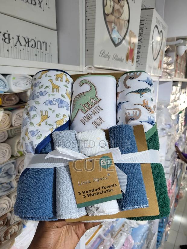 6pc Hooded Towels and Washcloths - thumbnail 5