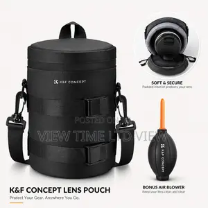 K F Concept Camera Lens Pouch – Below 3.5×7.1 (D X H) – Large