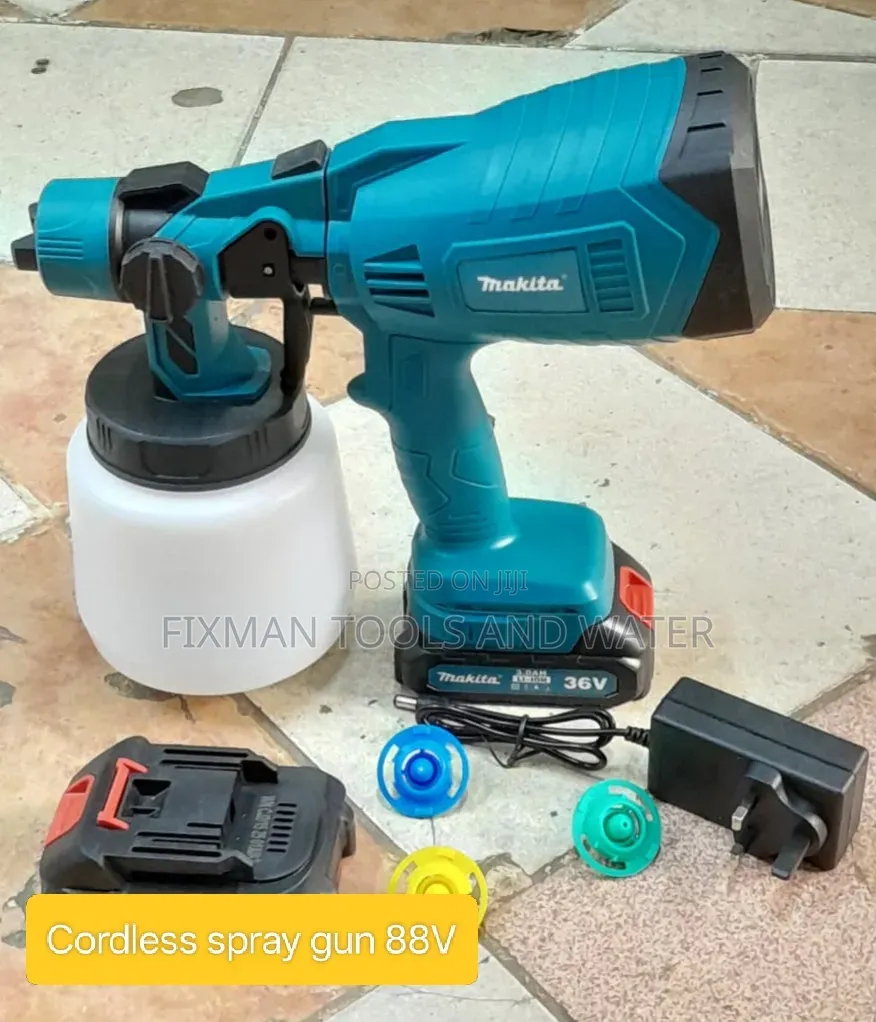 Makita Cordless Spray Gun 88v 2 Battery Charger 1 Yr Warranty