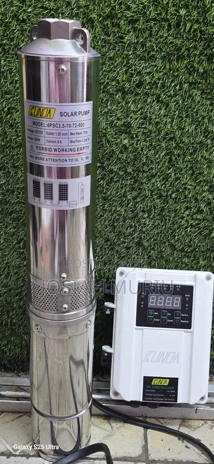 70m Solar Submersible Pump 
Comes With the Control Box
