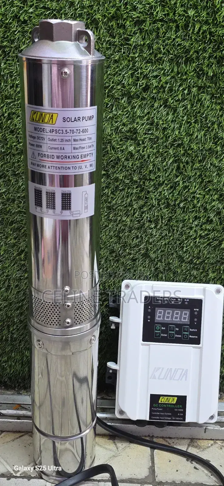 70m Solar Submersible Pump 
Comes With the Control Box