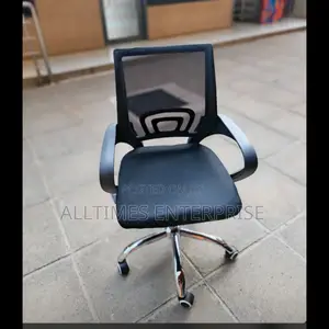 Secretarial Mesh Office Chair ~ Ergonomic Fabric Seat With Lumbar