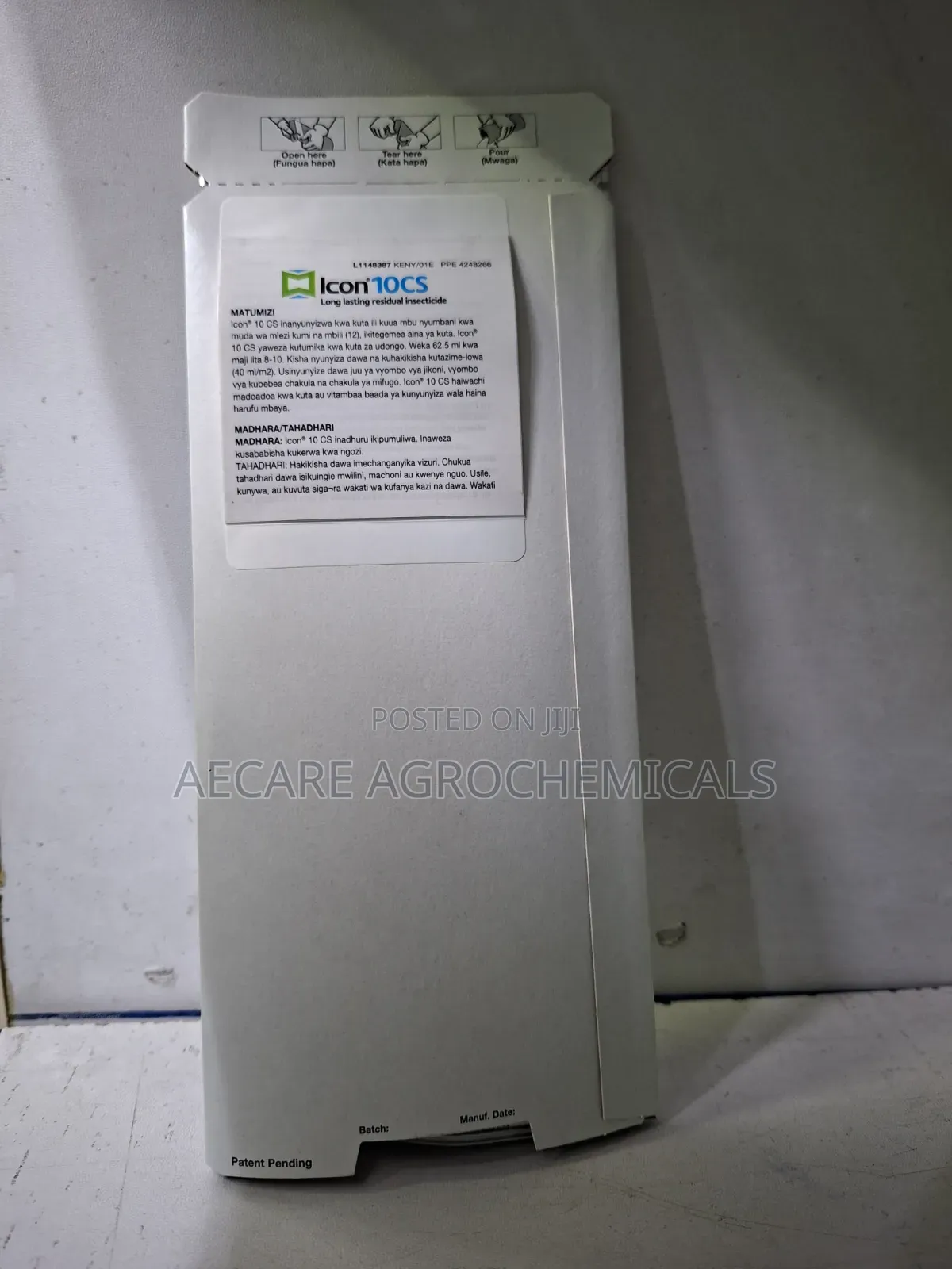 Icon 10cs Long Lasting Residual Insecticide 62.5ml