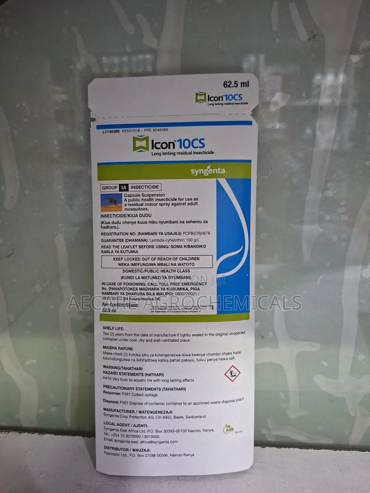 Icon 10cs Long Lasting Residual Insecticide 62.5ml